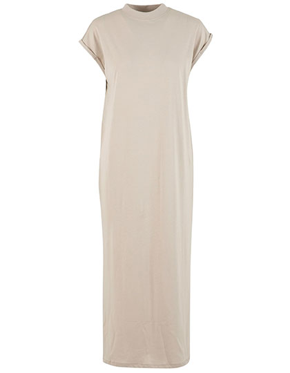 Ladies Long Extended Shoulder Dress – Cloud