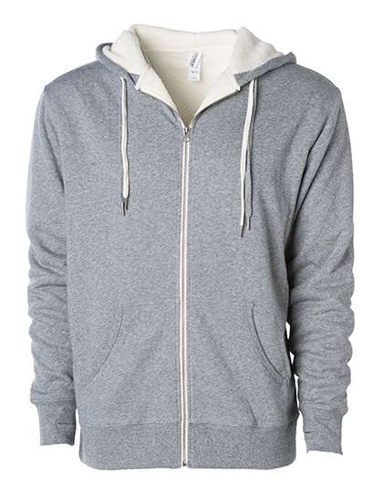 Independent Giacca con Cappuccio Foderata Sherpa con Fori per Pollici, Burgundy Heather/Natural XS, NP352 – Salt-N-Pepper/Natural