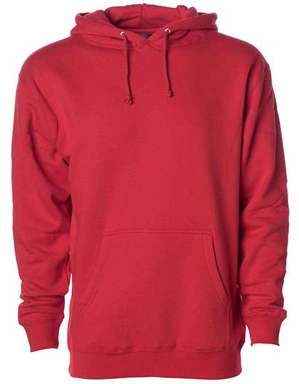 Independent Sweat à capuche lourd en Coton – Red