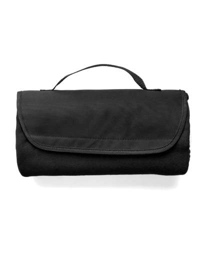 L-merch Fleece-Picknickdecke mit Nylon-Tragegriff