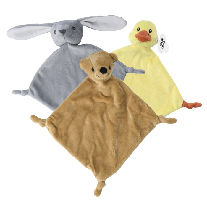 L-merch Plüsch-Schnuffeltuch Relax mit Knoten