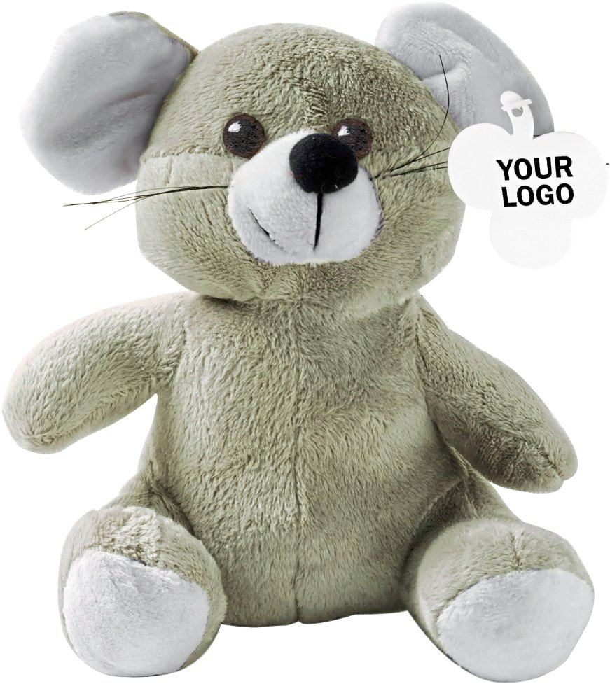 L-merch Plüsch-Maus Speedy grau, 19 cm