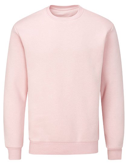 Mantis Essential Sweatshirt aus Bio-Baumwolle, Heather Grey Melange S, P05 – Soft Pink