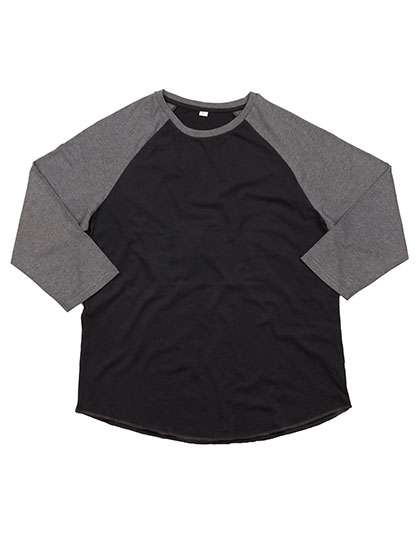 Mantis Bio-Baumwolle Baseball T-Shirt 3/4-Ärmel