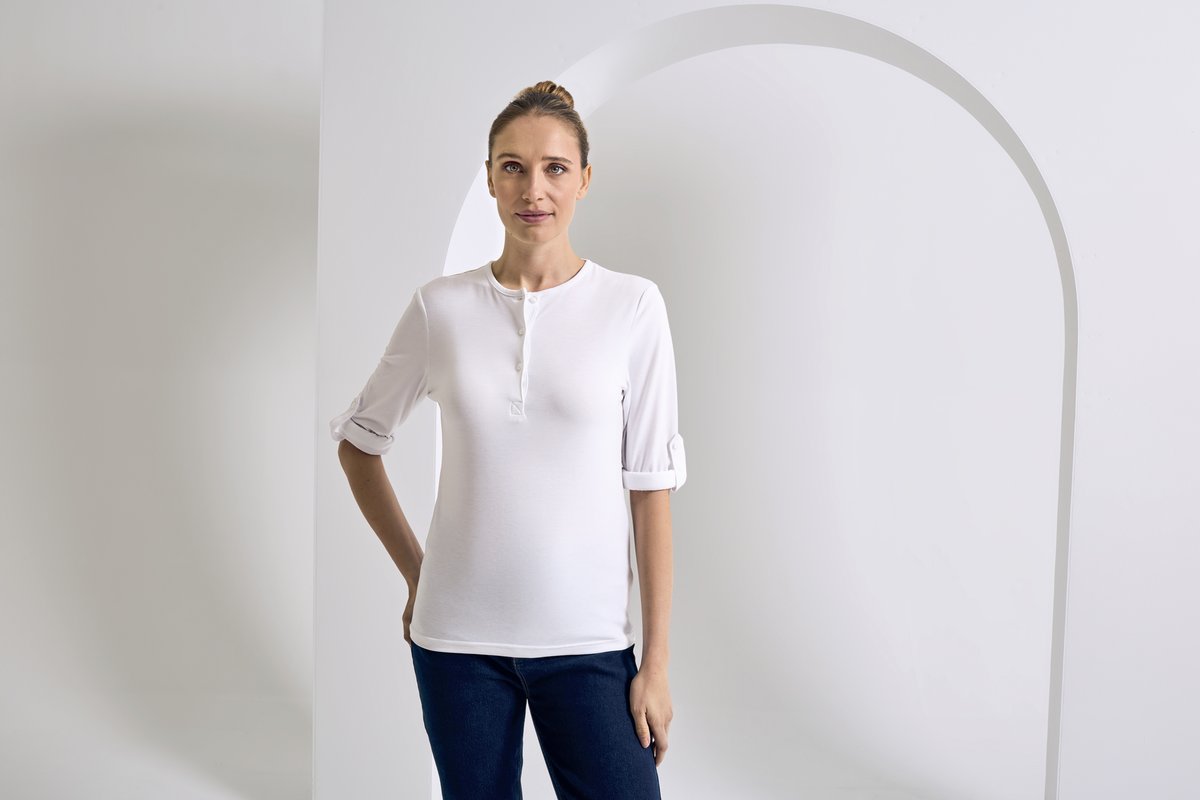 Premier Workwear Langarmshirt mit Krempelärmeln für Damen