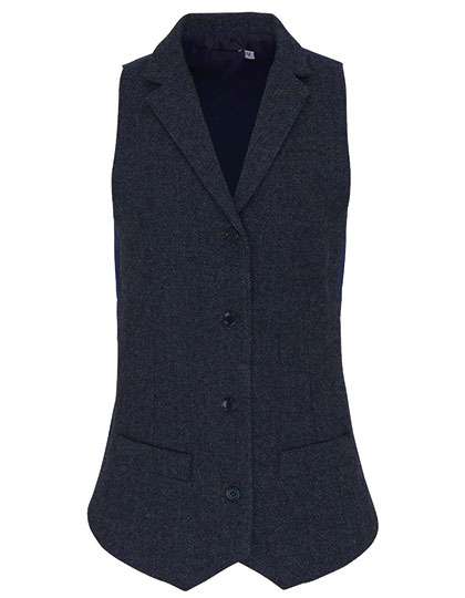 Premier Workwear Herringbone Weste mit Satinrücken für Damen
