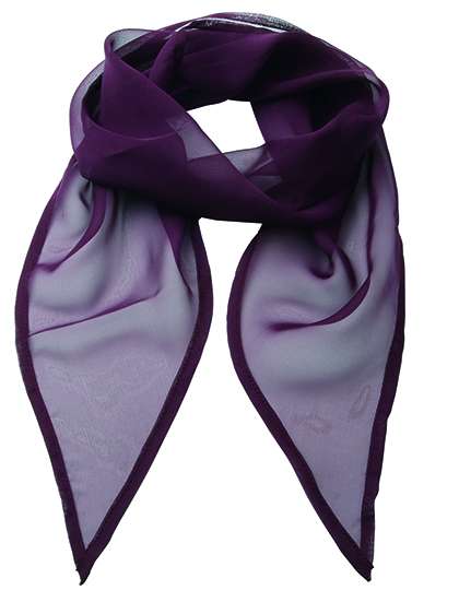 Premier Workwear Damen-Chiffon-Schal Pastellfarben 98x16,5 cm – Aubergine (ca. Pantone 5115)