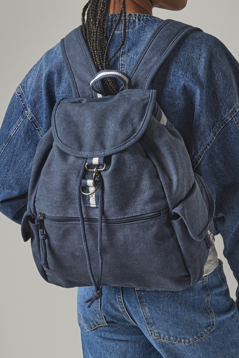 Quadra Vintage Canvas Rucksack mit Kordelzug