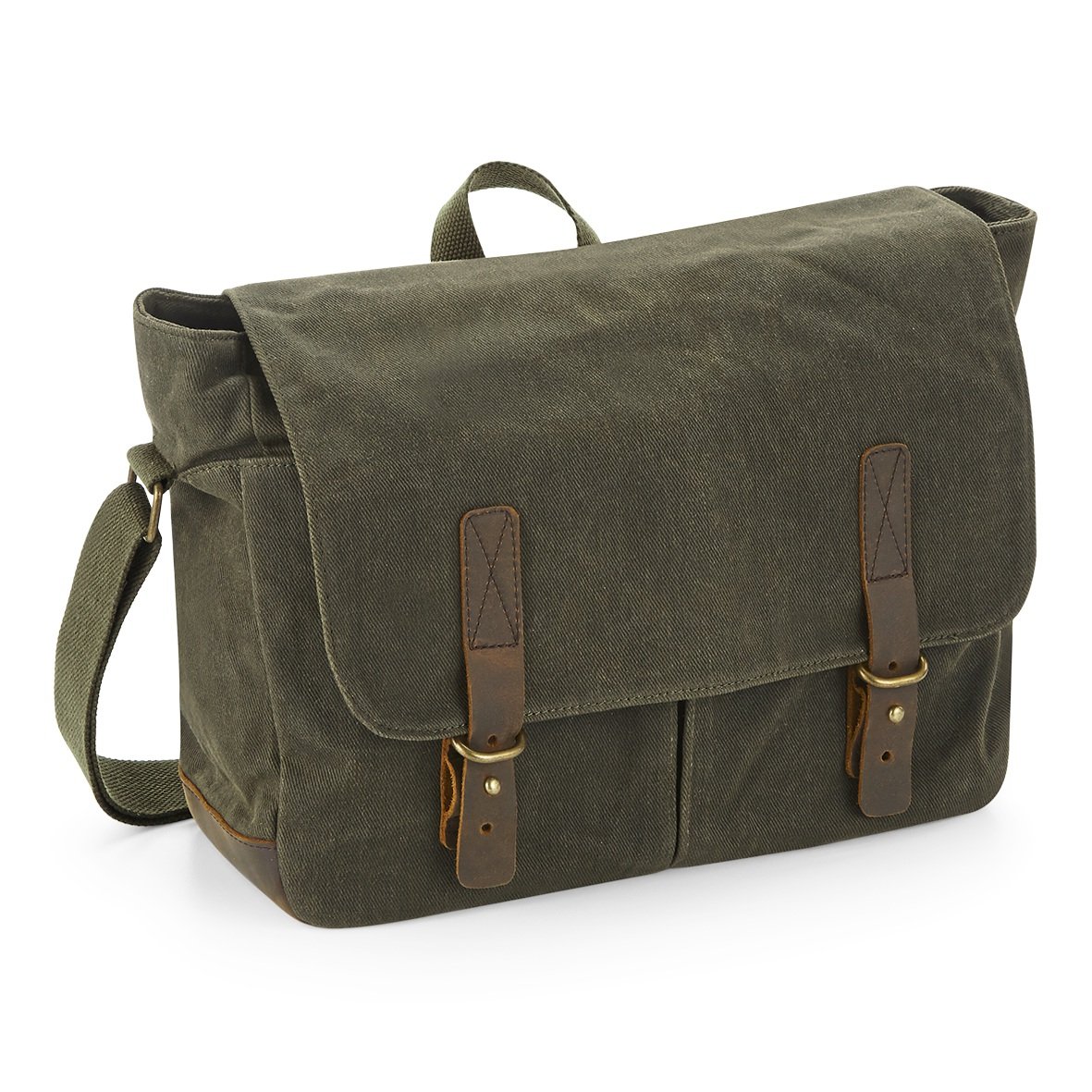 Quadra Heritage Waxed Canvas Messenger Tasche
