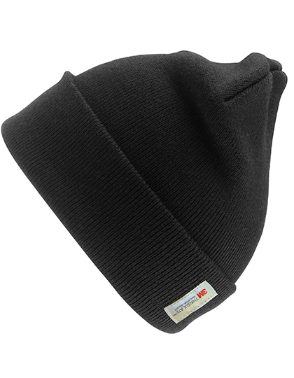 Result Winter Essentials Thinsulate™ Woolly Ski Beanie Schwarz, Fluorescent Yellow One Size, RC33