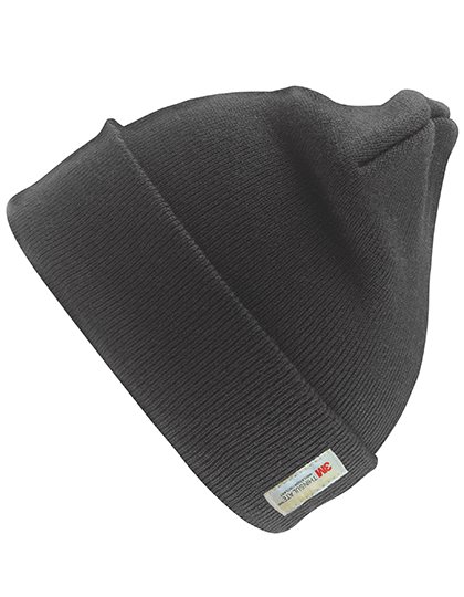Result Winter Essentials Thinsulate™ Woolly Ski Beanie Schwarz, Fluorescent Yellow One Size, RC33 – Charcoal Grey