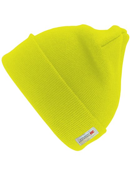 Result Winter Essentials Thinsulate™ Woolly Ski Beanie Schwarz, Fluorescent Yellow One Size, RC33 – Fluorescent Yellow