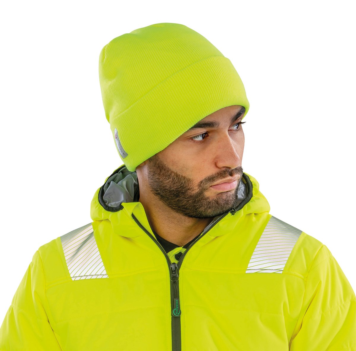 Result Winter Essentials Thinsulate™ Woolly Ski Beanie Schwarz, Fluorescent Yellow One Size, RC33 – image 4