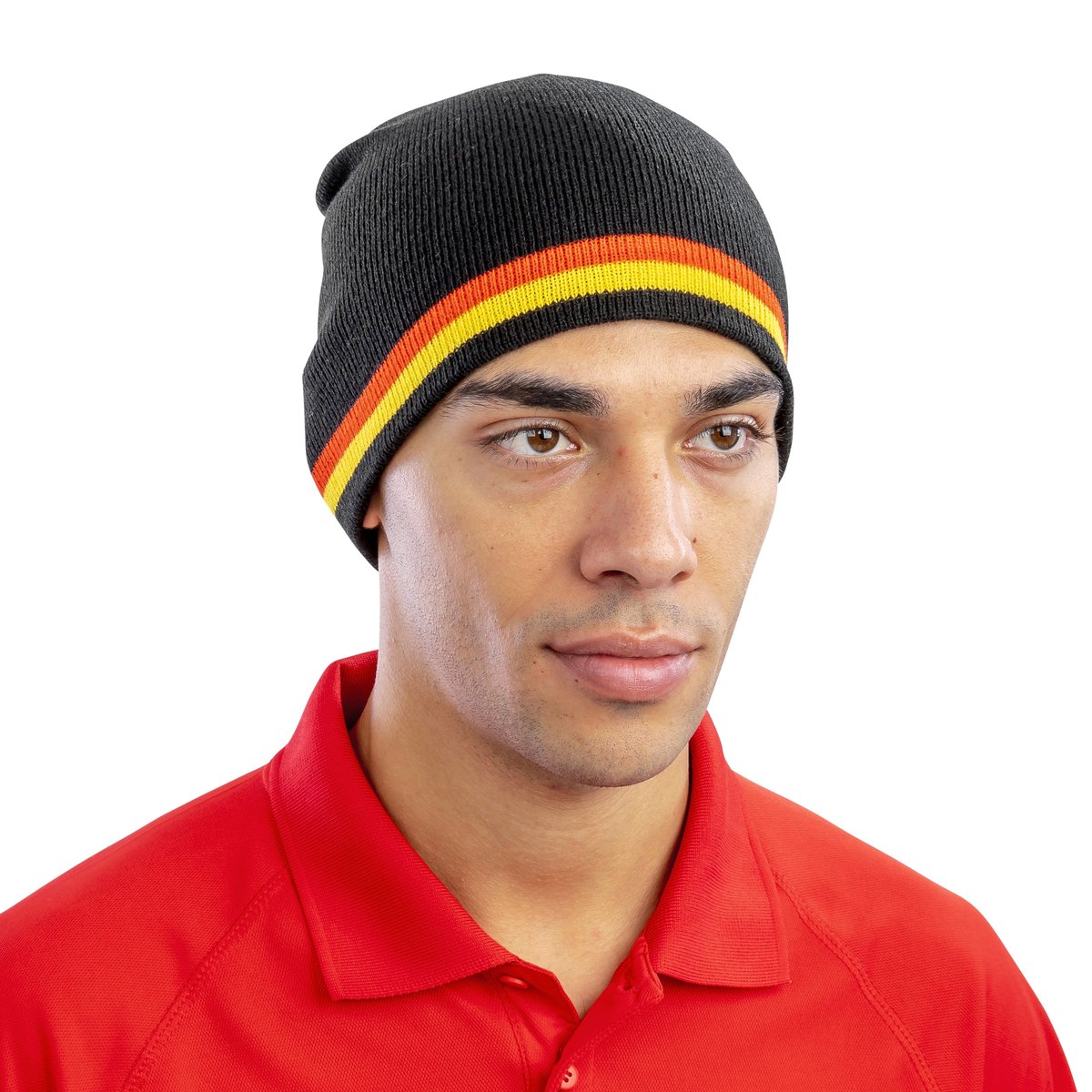 Result Winter Essentials National Beanie mit Kontraststreifen