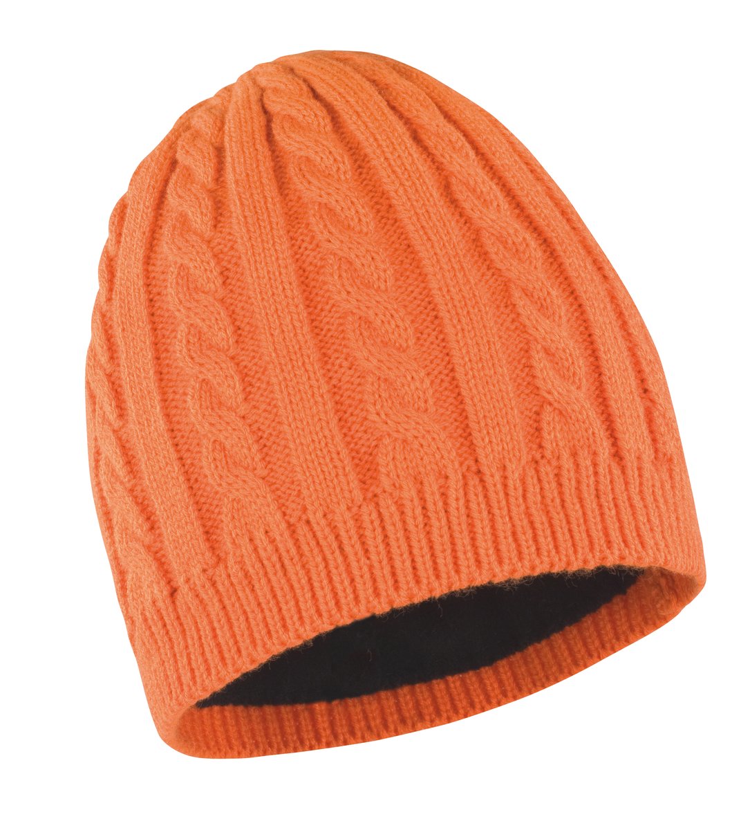 Result Winter Essentials Chapeau Mariner en grosse maille avec polaire, Burnt Orange One Size, RC370 – image 3
