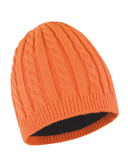 Result Winter Essentials Chapeau Mariner en grosse maille avec polaire, Burnt Orange One Size, RC370 – image 1