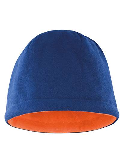 Result Winter Essentials Cagoule polaire réversible de couleur contrastée – Navy/Orange