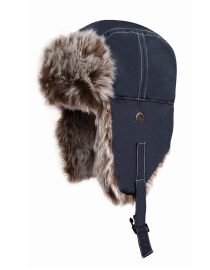 Result Winter Essentials Bonnet Sherpa classique avec fermeture rapide, Jet Black S, RC56 – Midnight Blue