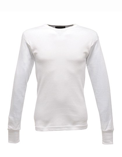 Regatta Professional Thermal Long Sleeve Undershirt 50% Cotton, Blue S, RG112 – White