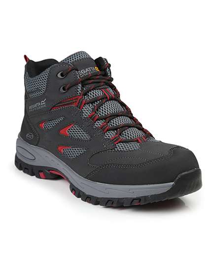 Regatta Professional Chaussures de sécurité basses Mudstone SBP Hiker – Ash/Rio Red