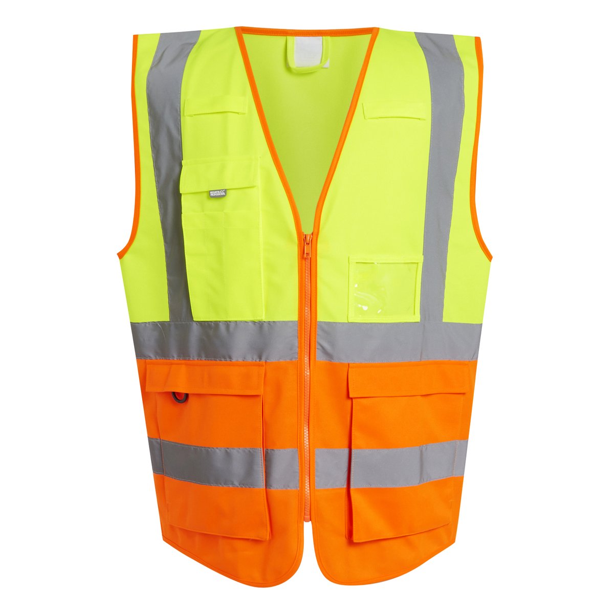 Regatta Professional Gilet di sicurezza Hi-Vis con Zip, Yellow 3XL, RG2510 – immagine 3