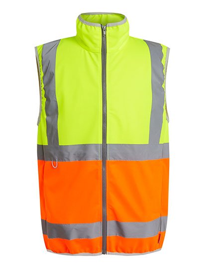 Regatta Professional Gilet Pro Hi-Vis con Zip – Yellow/Orange