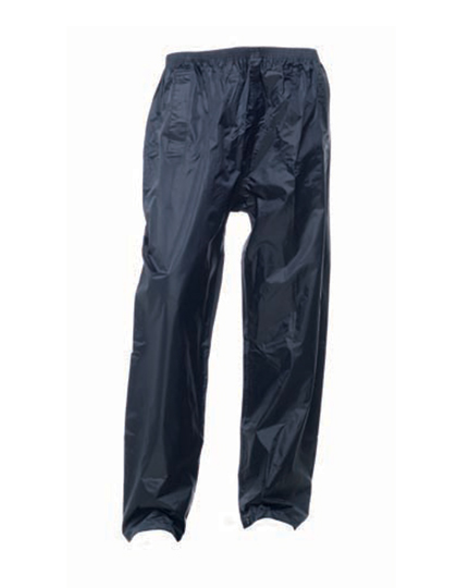 Regatta Professional Waterproof Rain Trousers with Elastic Waistband – Navy