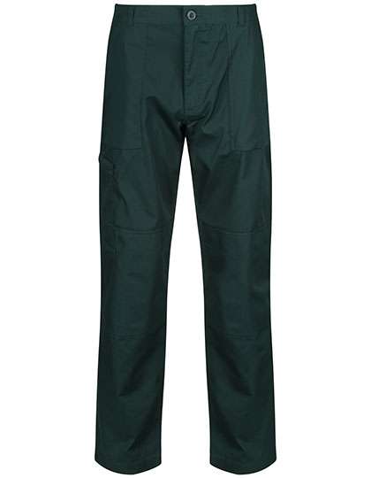 Regatta Professional Action Trousers with Water-Repellent Cotton Blend – Green