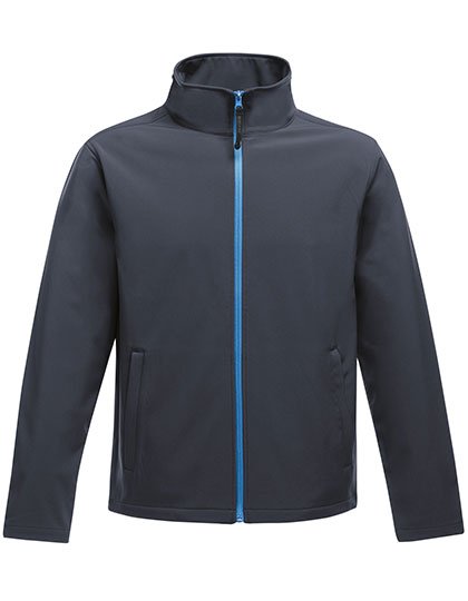 Regatta Professional Bedruckbare Softshell-Jacke Ablaze 2-lagig, Extreme Green/Black XL, RG628 – Navy/French Blue