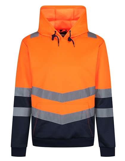 Regatta High Visibility Hi-Vis Hoodie mit reflektierenden Streifen – Orange