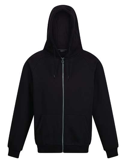 Regatta Professional Sweat à capuche en Coton biologique avec fermeture éclair en, Black XS, RG6830 – image 1