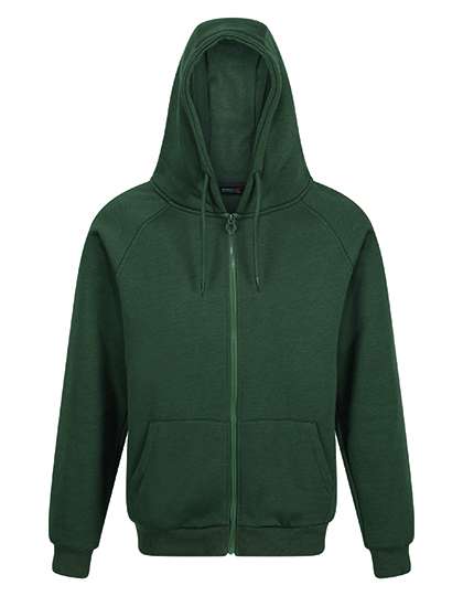 Regatta Professional Sweat à capuche en Coton biologique avec fermeture éclair en, Black XS, RG6830 – Dark Green