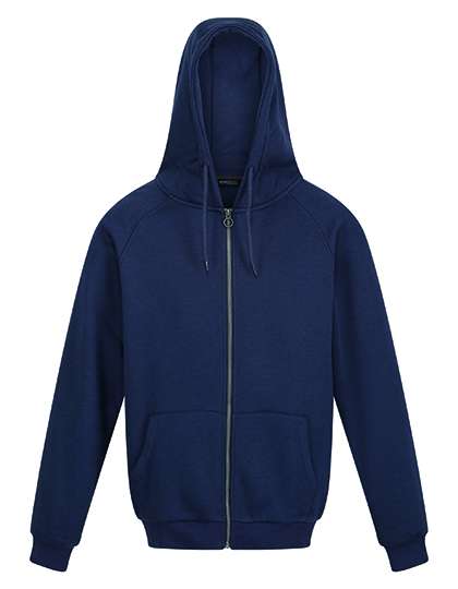 Regatta Professional Sweat à capuche en Coton biologique avec fermeture éclair en, Black XS, RG6830 – Navy