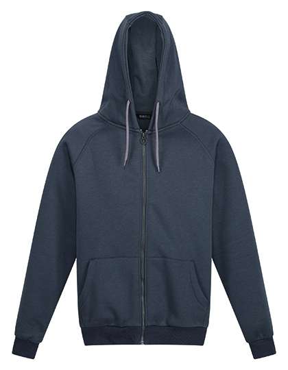 Regatta Professional Sweat à capuche en Coton biologique avec fermeture éclair en, Black XS, RG6830 – Seal Grey