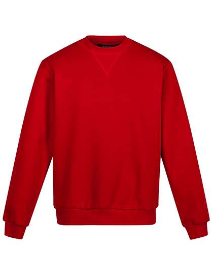 Regatta Professional Pro Crew Neck Sweat aus Bio-Baumwolle, Black L, RG6860 – Classic Red