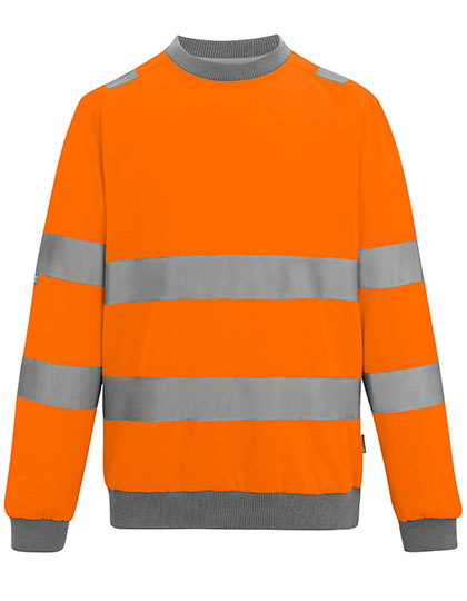 Hi-Vis Pro Contract Crew Neck Sweatshirt – Orange