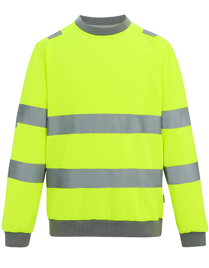 Hi-Vis Pro Contract Crew Neck Sweatshirt – Yellow