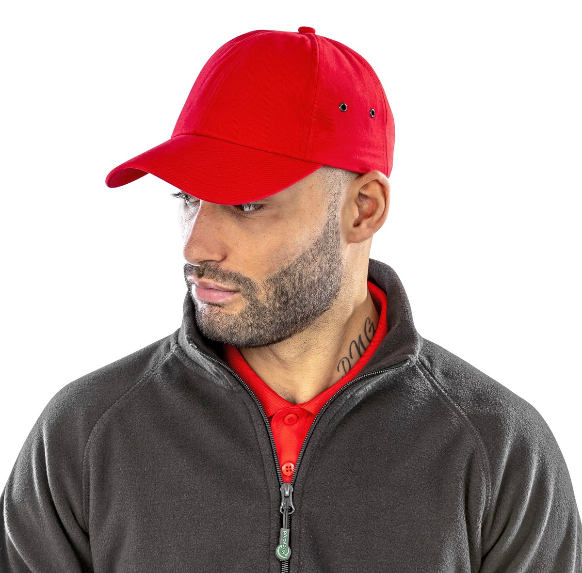 Result Headwear Plüsch-Cap mit vorgebogenem Schirm