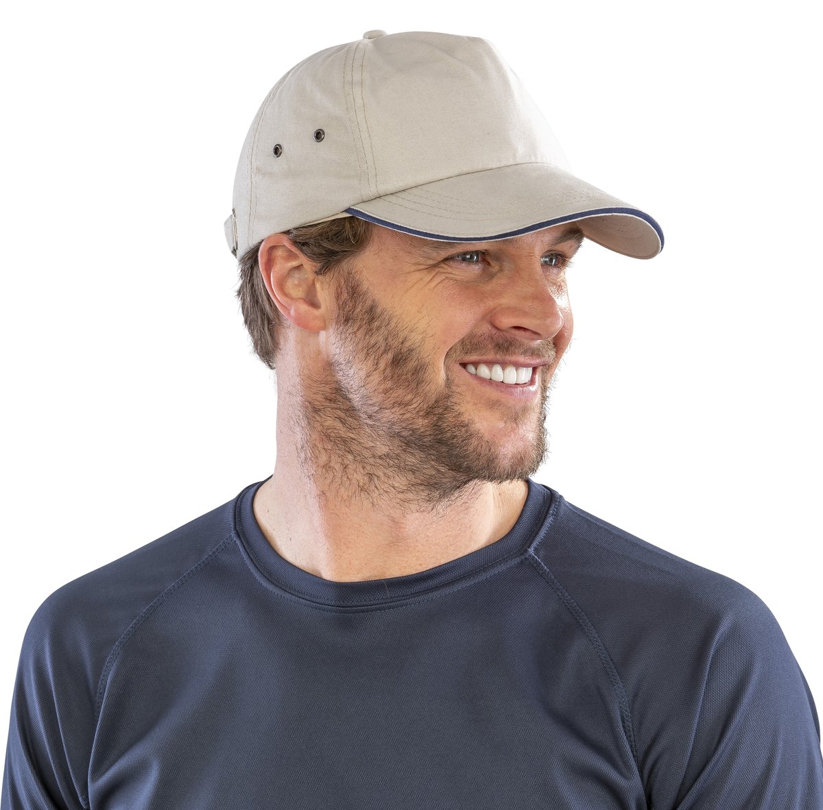 Result Headwear Baumwoll-Cap mit Sandwich-Schirm 5-Panel