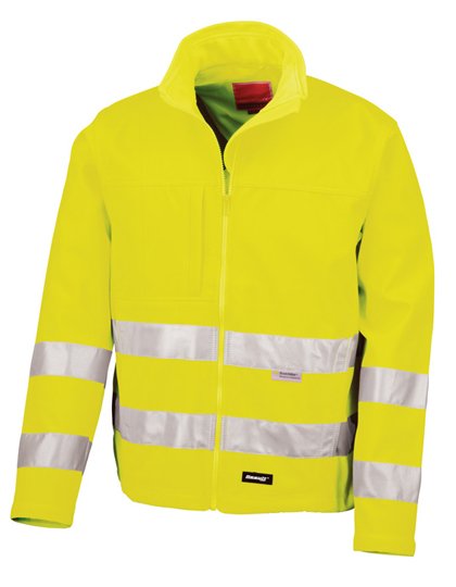 Result Safe-Guard High Vis Soft Shell Jacket Fluorescent Orange S (RT117) – Fluorescent Yellow