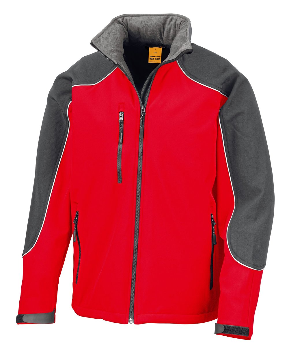 Result Work-Guard Veste softshell imperméable avec capuche, Black/Black M, RT118 – image 3