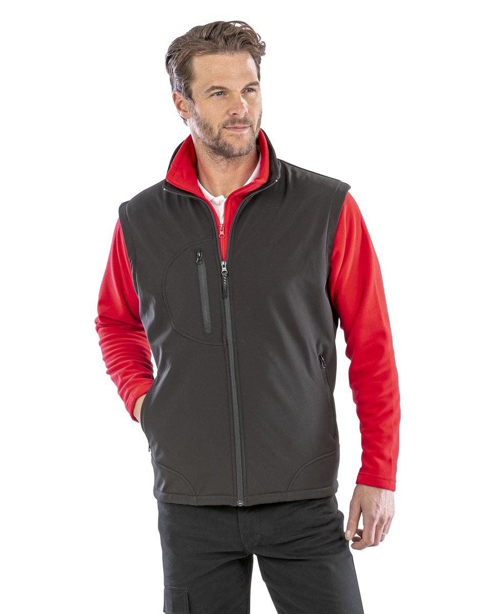 Result 3-lagige Soft Shell Weste mit Fleece