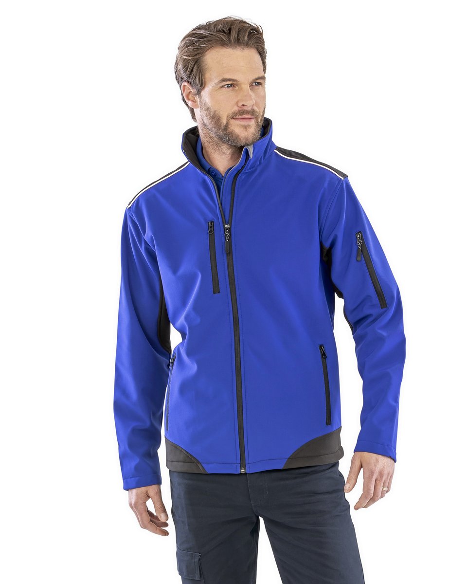 Result Work-Guard Ripstop Softshell Jacke mit Cordura-Verstärkungen