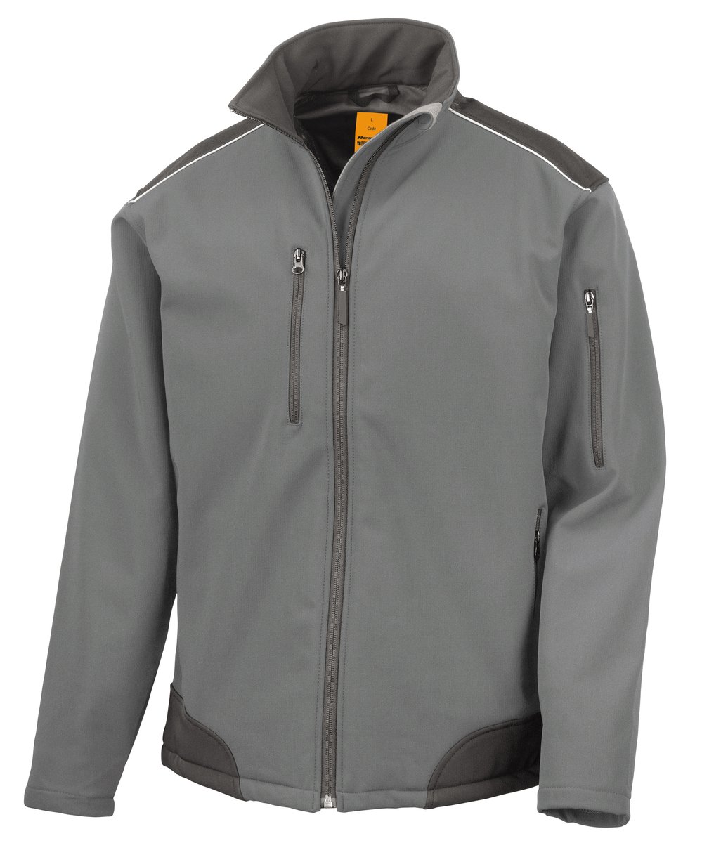 Result Work-Guard Veste softshell Ripstop avec renforts Cordura, Navy/Black 4XL, RT124 – image 3