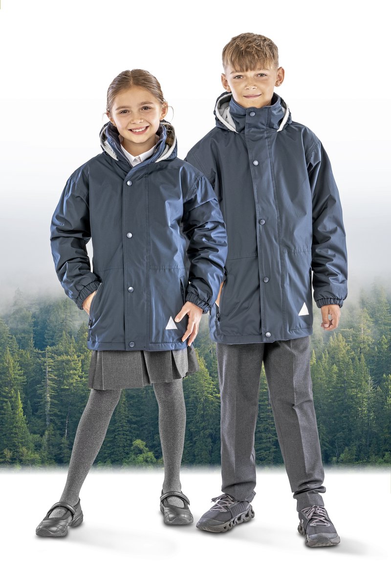 Wendbare Fleecejacke für Kinder, wasserdicht
