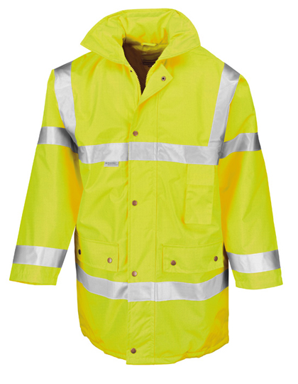 Result Safe-Guard Fluoreszierende Sicherheitsjacke mit Kapuze – Fluorescent Yellow