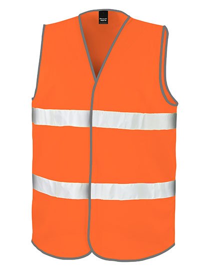 Result Safe-Guard Safety Vest with Reflective Stripes, Class 2 – Fluorescent Orange