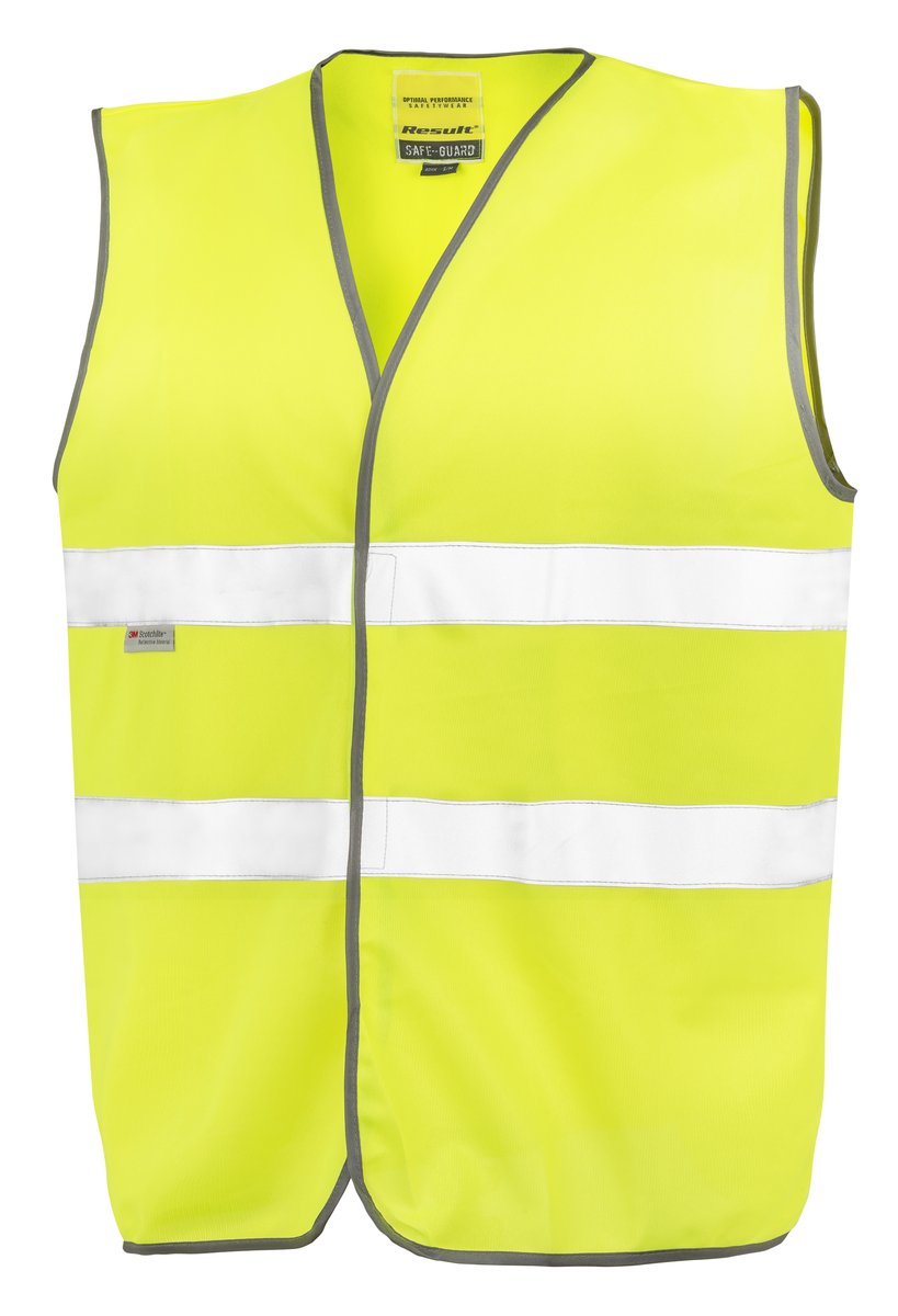 Result Safe-Guard Motorist Sicherheitsweste mit 3M Reflektoren, Fluorescent Yellow L/XL, RT211 – Bild 3