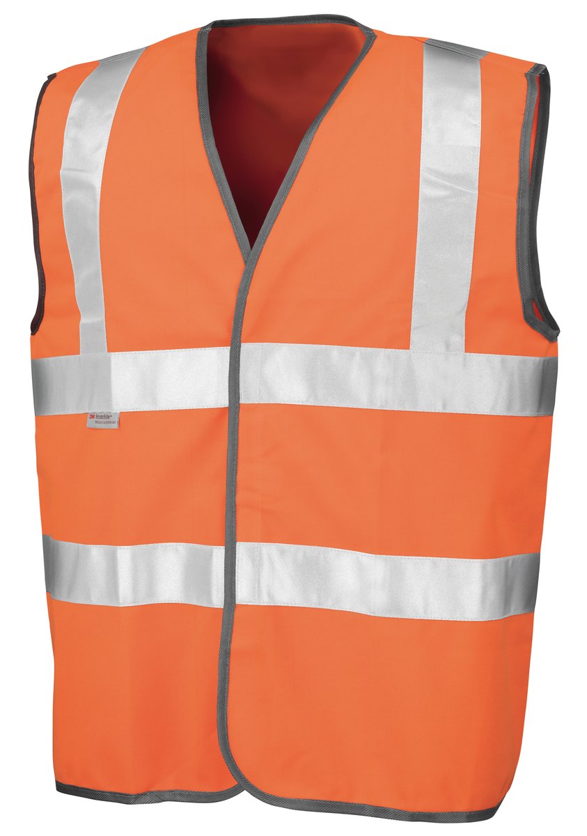 Result Safe-Guard Fluorescent Safety Vest with 3M Reflectors, Fluorescent Orange XXL, RT21A – image 3