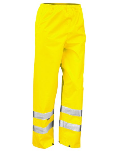 Result Safe-Guard Fluoreszierende Sicherheits-Hochsichtbarkeitshose, Fluorescent Orange XXL, RT22 – Fluorescent Yellow